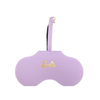 Lavender Barbie x Sol Kyst sunglasses case - front view.