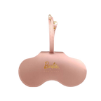 Beige Barbie x Sol Kyst sunglasses case - front view.