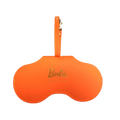 Orange Barbie x Sol Kyst sunglasses case - front view.