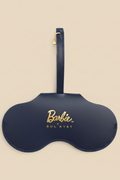 Blue Barbie x Sol Kyst sunglasses case - front view.