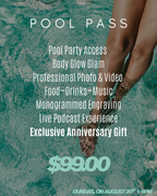 5 Year In Person Ultra Luxe Pool Party August 20th