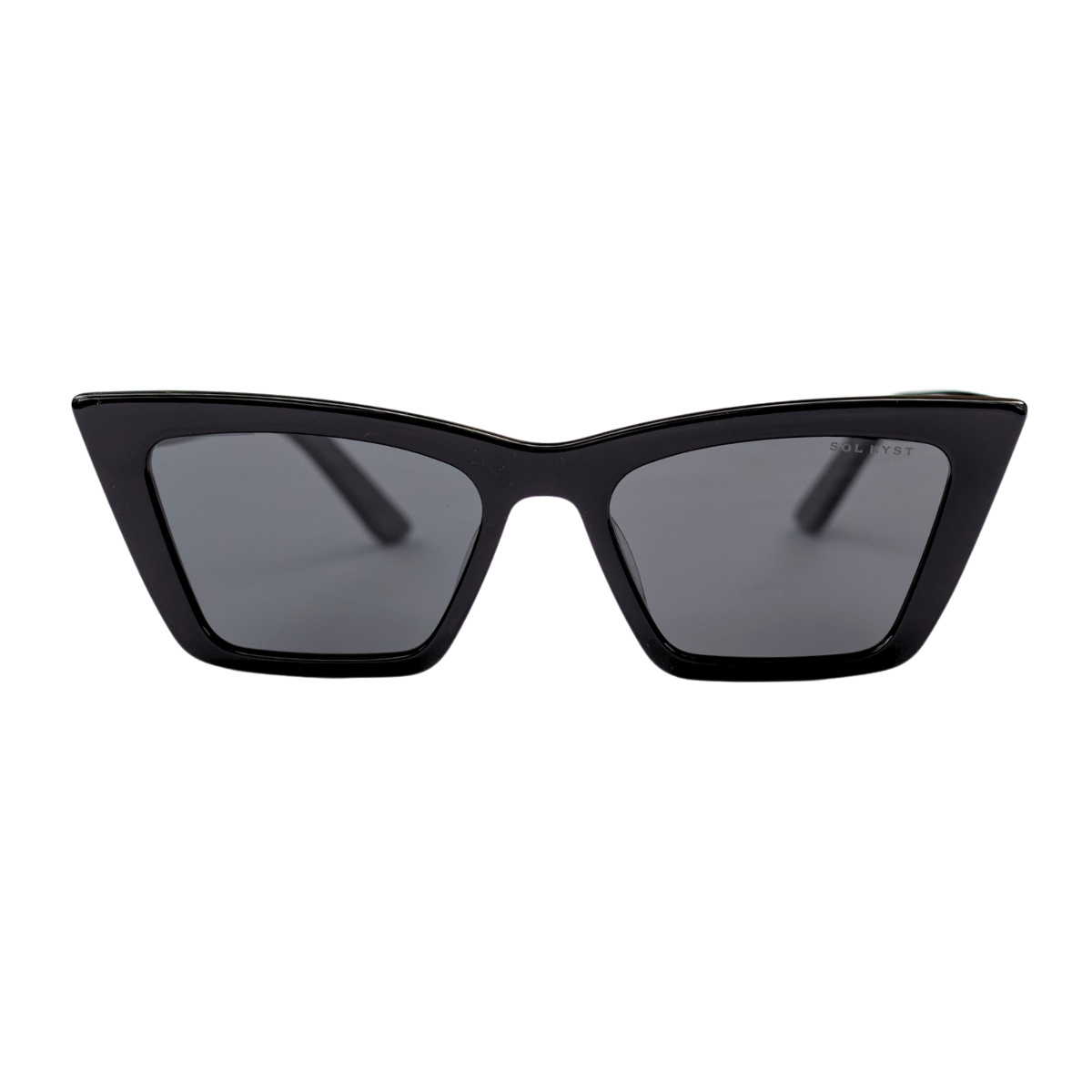 sunglasses, trapezoid silhouette, trap silhouette, black frame, midi size, wide face petite, slightly wider than standard