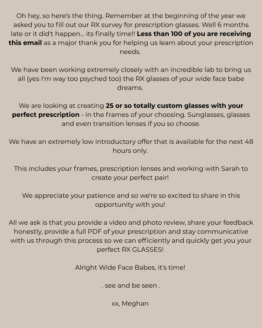 Prescription Pre Order | Details in Description