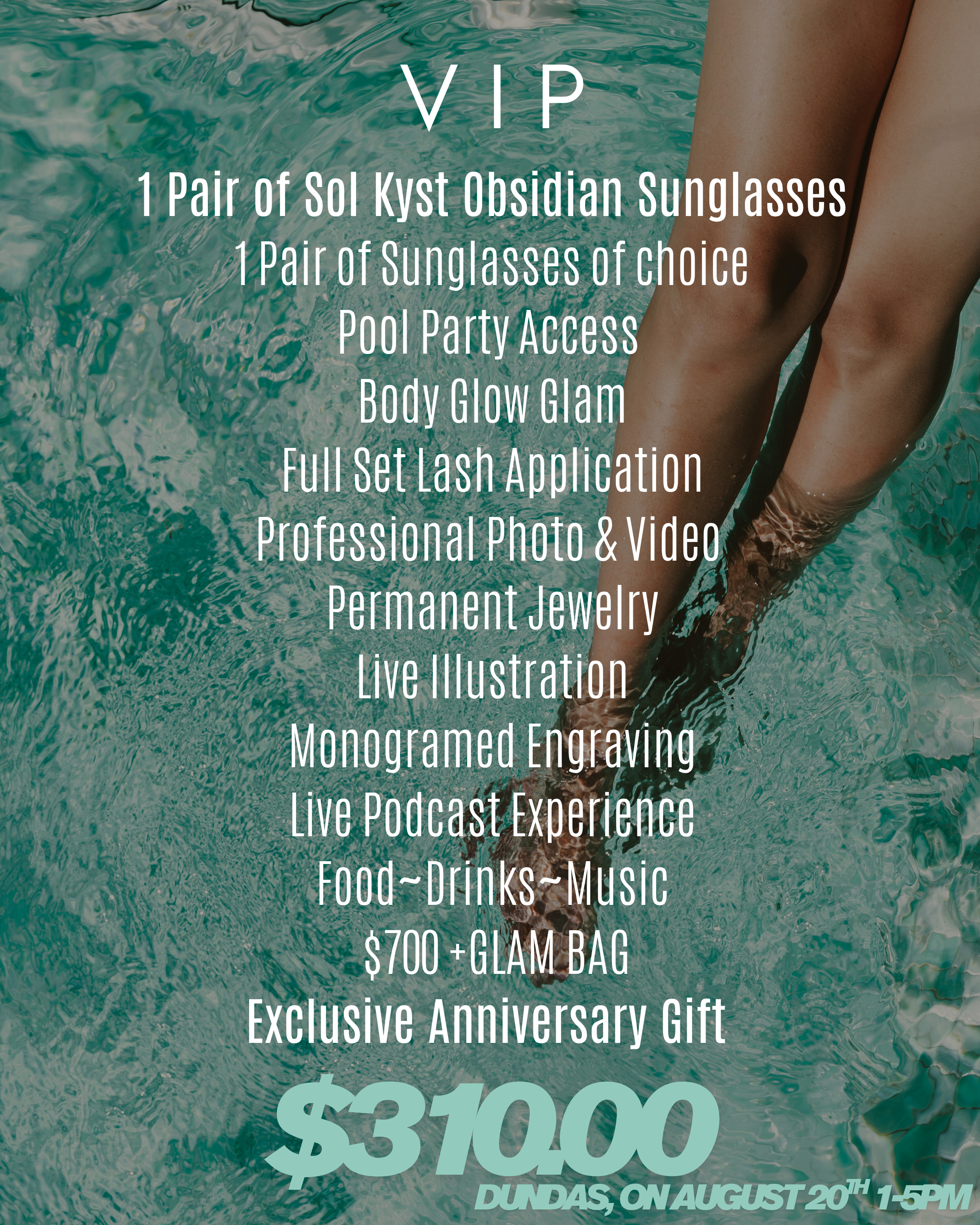 5 Year In Person Ultra Luxe Pool Party August 20th